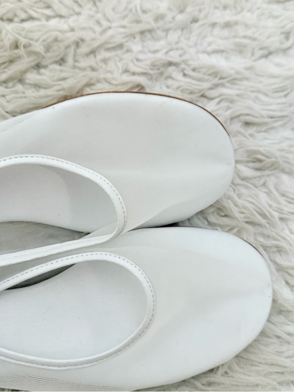 Dear Frances Balla Mesh Ballet Flats - White - Picture 3 of 10